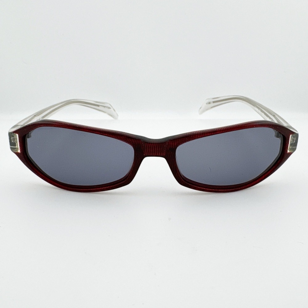 Alain‎ Mikli M0433 Sunglasses Women 54 Red Clear Rectangular Y2K Category 02